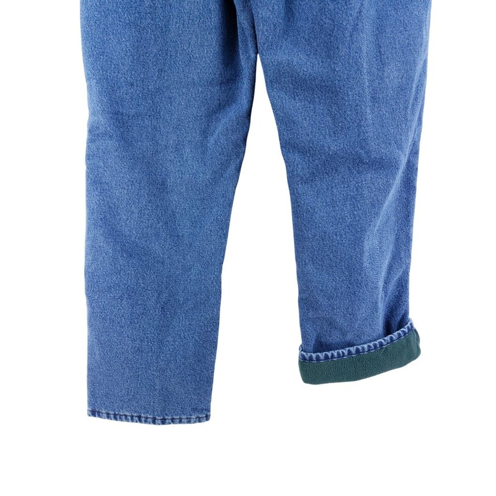 L.L. Bean Mens Size 37x30 Classic Fit Fleece Lined Medium Wash Straight Leg - Picture 4 of 8